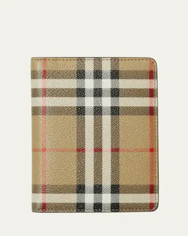 Burberry Check Bifold Passport Holder | Thumbnail 4 Burberry Check Bifold Passport Holder | Thumbnail 4