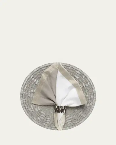 Kim Seybert Silver Matrix Napkin Ring | Thumbnail 4 Kim Seybert Silver Matrix Napkin Ring | Thumbnail 4