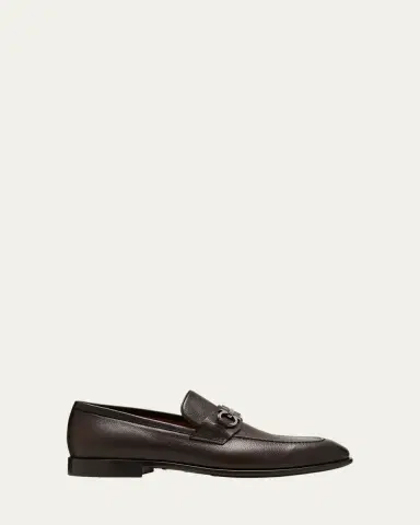 Ferragamo Men's Foster Gancini Bit Loafers | Thumbnail 6 Ferragamo Men's Foster Gancini Bit Loafers | Thumbnail 6