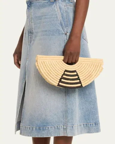 EILAF Large Half Moon Raffia Top-Handle Bag | Thumbnail 2 EILAF Large Half Moon Raffia Top-Handle Bag | Thumbnail 2