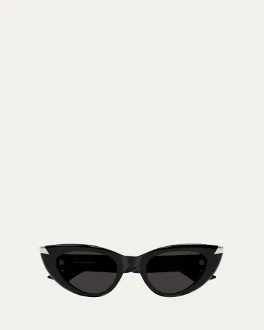 McQueen Sleek Acetate Cat-Eye Sunglasses | Thumbnail 3 McQueen Sleek Acetate Cat-Eye Sunglasses | Thumbnail 3