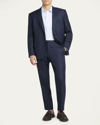 Loro Piana Men's Modern-Fit Wool Two-Button Suit | Thumbnail 2 Loro Piana Men's Modern-Fit Wool Two-Button Suit | Thumbnail 2