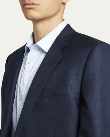 Loro Piana Men's Modern-Fit Wool Two-Button Suit | Thumbnail 5 Loro Piana Men's Modern-Fit Wool Two-Button Suit | Thumbnail 5