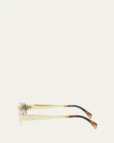 Celine Triomphe Metal Aviator Sunglasses | Thumbnail 3 Celine Triomphe Metal Aviator Sunglasses | Thumbnail 3