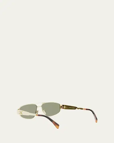 Celine Triomphe Metal Aviator Sunglasses | Thumbnail 4 Celine Triomphe Metal Aviator Sunglasses | Thumbnail 4