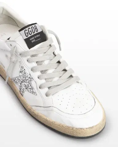 Golden Goose Ball Star Leather Glitter Sneakers | Thumbnail 3 Golden Goose Ball Star Leather Glitter Sneakers | Thumbnail 3