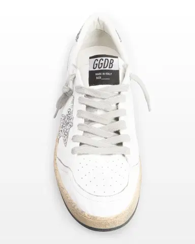 Golden Goose Ball Star Leather Glitter Sneakers | Thumbnail 4 Golden Goose Ball Star Leather Glitter Sneakers | Thumbnail 4