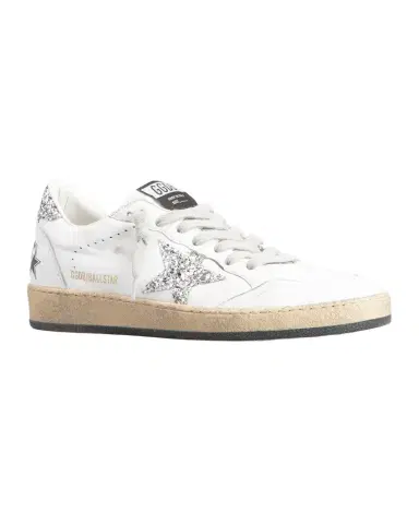 Golden Goose Ball Star Leather Glitter Sneakers | Thumbnail 1 Golden Goose Ball Star Leather Glitter Sneakers | Thumbnail 1