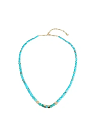 Sydney Evan Turquoise Barrels Rondelle Necklace | Thumbnail 1 Sydney Evan Turquoise Barrels Rondelle Necklace | Thumbnail 1
