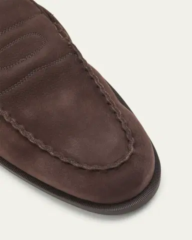 John Lobb Men's Pace Nubuck Penny Loafers | Thumbnail 5 John Lobb Men's Pace Nubuck Penny Loafers | Thumbnail 5