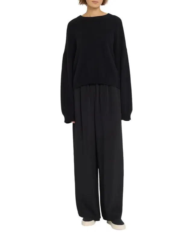 Flared Midweight Crepe Trousers Flared Midweight Crepe Trousers