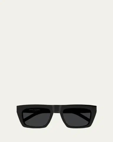 Saint Laurent YSL Acetate Flat-Top Rectangle Sunglasses | Thumbnail 3 Saint Laurent YSL Acetate Flat-Top Rectangle Sunglasses | Thumbnail 3