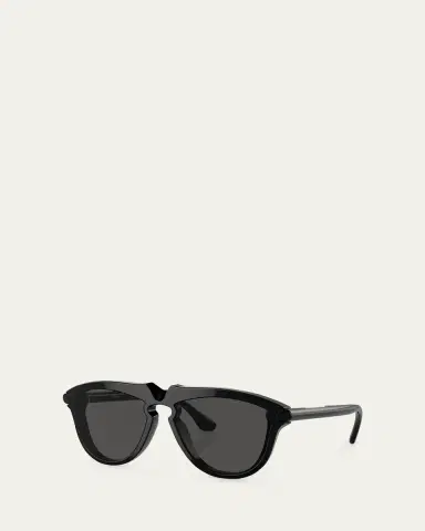 Burberry BE4417U Keyhole Acetate & Plastic Aviator Sunglasses | Thumbnail 3 Burberry BE4417U Keyhole Acetate & Plastic Aviator Sunglasses | Thumbnail 3