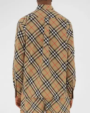 Burberry Men's Daniel Check Sport Shirt | Thumbnail 2 Burberry Men's Daniel Check Sport Shirt | Thumbnail 2