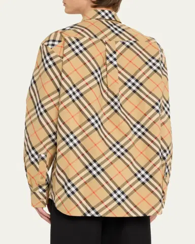 Burberry Men's Daniel Check Sport Shirt | Thumbnail 8 Burberry Men's Daniel Check Sport Shirt | Thumbnail 8
