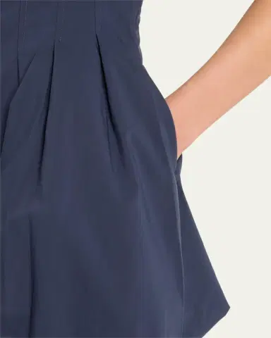 SIMKHAI Cleo Polin Balloon-Sleeve Pleated Mini Dress | Thumbnail 16 SIMKHAI Cleo Polin Balloon-Sleeve Pleated Mini Dress | Thumbnail 16