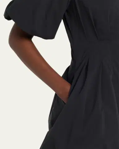 SIMKHAI Cleo Polin Balloon-Sleeve Pleated Mini Dress | Thumbnail 21 SIMKHAI Cleo Polin Balloon-Sleeve Pleated Mini Dress | Thumbnail 21