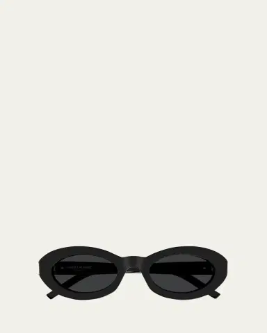 Saint Laurent YSL Acetate Oval Sunglasses | Thumbnail 4 Saint Laurent YSL Acetate Oval Sunglasses | Thumbnail 4