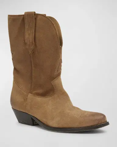 Golden Goose Wish Star Suede Western Boots | Thumbnail 2 Golden Goose Wish Star Suede Western Boots | Thumbnail 2
