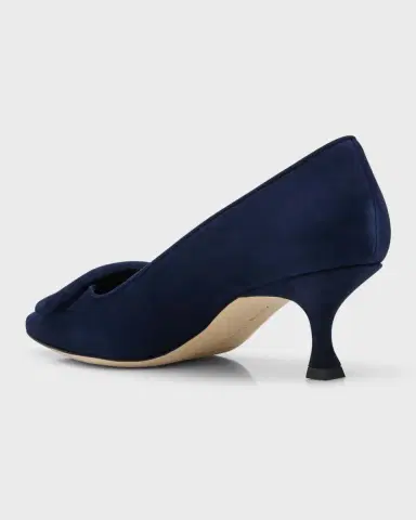 Manolo Blahnik Maysale Suede Buckle Pumps | Thumbnail 3 Manolo Blahnik Maysale Suede Buckle Pumps | Thumbnail 3