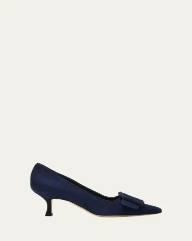 Manolo Blahnik Maysale Suede Buckle Pumps | Thumbnail 6 Manolo Blahnik Maysale Suede Buckle Pumps | Thumbnail 6
