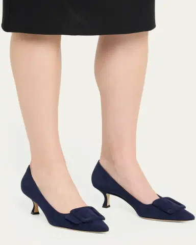 Manolo Blahnik Maysale Suede Buckle Pumps | Thumbnail 7 Manolo Blahnik Maysale Suede Buckle Pumps | Thumbnail 7