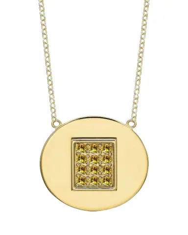 Tracee Nichols 14K Gold Citrine Birthstone Necklace | Thumbnail 1 Tracee Nichols 14K Gold Citrine Birthstone Necklace | Thumbnail 1