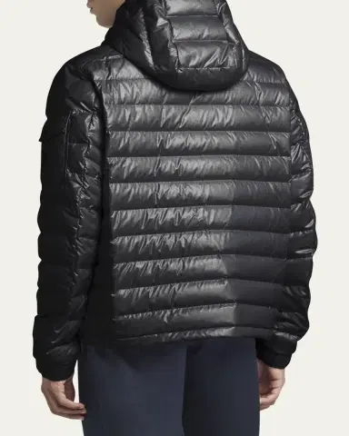Moncler Men's Lauros Quilted Hooded Down Jacket | Thumbnail 3 Moncler Men's Lauros Quilted Hooded Down Jacket | Thumbnail 3