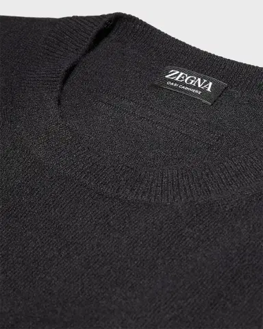 ZEGNA Men's Cashmere Crewneck Sweater | Thumbnail 3 ZEGNA Men's Cashmere Crewneck Sweater | Thumbnail 3