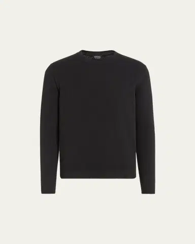 ZEGNA Men's Cashmere Crewneck Sweater | Thumbnail 4 ZEGNA Men's Cashmere Crewneck Sweater | Thumbnail 4