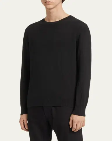 ZEGNA Men's Cashmere Crewneck Sweater | Thumbnail 5 ZEGNA Men's Cashmere Crewneck Sweater | Thumbnail 5
