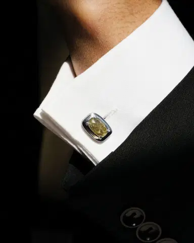 Tateossian Men's Central Claw Grey Diamond Cufflinks | Thumbnail 2 Tateossian Men's Central Claw Grey Diamond Cufflinks | Thumbnail 2