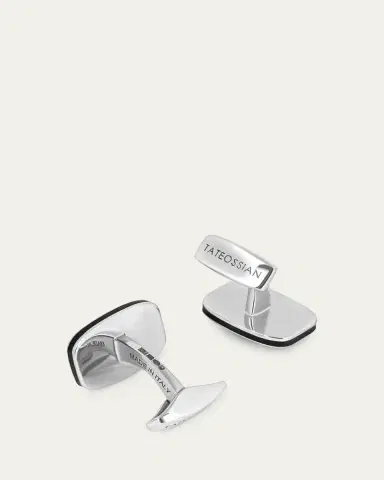 Tateossian Men's Central Claw Grey Diamond Cufflinks | Thumbnail 4 Tateossian Men's Central Claw Grey Diamond Cufflinks | Thumbnail 4