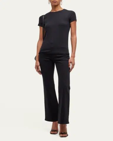 L'Agence Ressi Ribbed Short-Sleeve Tee | Thumbnail 2 L'Agence Ressi Ribbed Short-Sleeve Tee | Thumbnail 2
