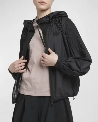 Moncler Auxonne Matte Hooded Windbreaker Jacket | Thumbnail 6 Moncler Auxonne Matte Hooded Windbreaker Jacket | Thumbnail 6