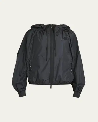 Moncler Auxonne Matte Hooded Windbreaker Jacket | Thumbnail 7 Moncler Auxonne Matte Hooded Windbreaker Jacket | Thumbnail 7