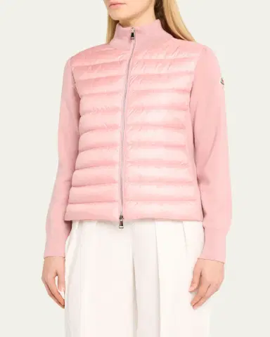 Moncler Hybrid Puffer Wool Cardigan | Thumbnail 8 Moncler Hybrid Puffer Wool Cardigan | Thumbnail 8