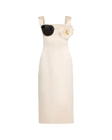 Harbison Flora Hera Floral Applique Midi Dress | Thumbnail 1 Harbison Flora Hera Floral Applique Midi Dress | Thumbnail 1