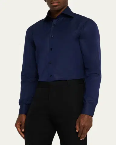 Cesare Attolini Men's Cotton Sport Shirt | Thumbnail 4 Cesare Attolini Men's Cotton Sport Shirt | Thumbnail 4
