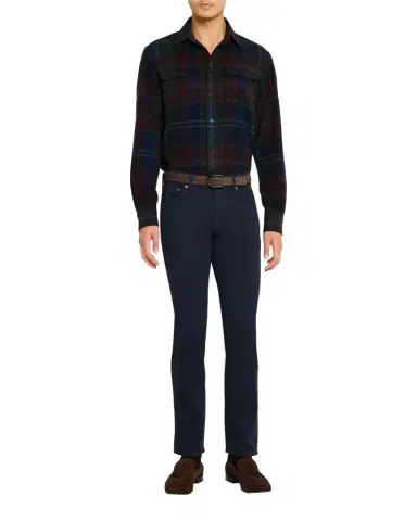 Ralph Lauren Purple Label Men's Sherrington Cashmere Twill Pants | Thumbnail 1 Ralph Lauren Purple Label Men's Sherrington Cashmere Twill Pants | Thumbnail 1
