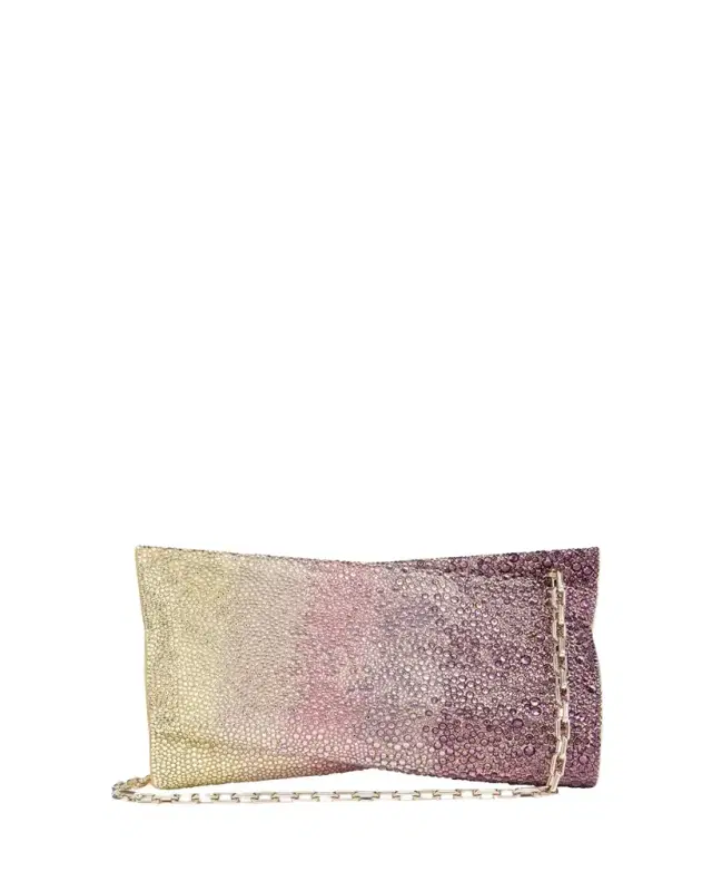 Loubitwist Small Strass Suede Clutch Bag Loubitwist Small Strass Suede Clutch Bag