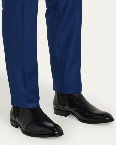 Bergdorf Goodman Men's Calf Leather Chelsea Boots | Thumbnail 2 Bergdorf Goodman Men's Calf Leather Chelsea Boots | Thumbnail 2