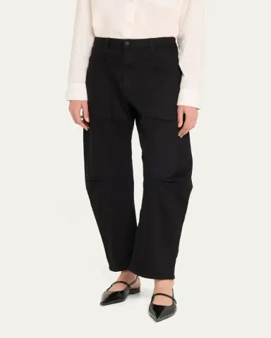 Nili Lotan Shon Curved Denim Pants | Thumbnail 8 Nili Lotan Shon Curved Denim Pants | Thumbnail 8