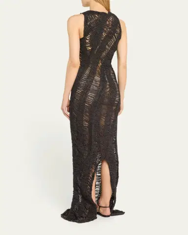 Aisling Camps Kapok Drop-Stitch Maxi Dress | Thumbnail 3 Aisling Camps Kapok Drop-Stitch Maxi Dress | Thumbnail 3