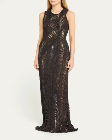 Aisling Camps Kapok Drop-Stitch Maxi Dress | Thumbnail 4 Aisling Camps Kapok Drop-Stitch Maxi Dress | Thumbnail 4