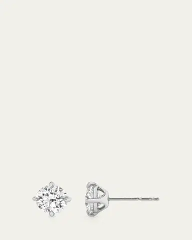 VRAI 14K Gold Brilliant Round Solitaire Lab Grown Diamond Stud Earrings, 3.00tcw | Thumbnail 2 VRAI 14K Gold Brilliant Round Solitaire Lab Grown Diamond Stud Earrings, 3.00tcw | Thumbnail 2