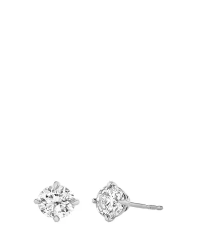 VRAI 14K Gold Brilliant Round Solitaire Lab Grown Diamond Stud Earrings, 3.00tcw | Thumbnail 1 VRAI 14K Gold Brilliant Round Solitaire Lab Grown Diamond Stud Earrings, 3.00tcw | Thumbnail 1