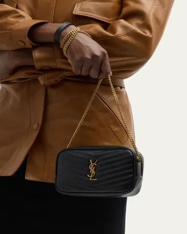 Saint Laurent Lou Mini YSL Camera Bag in Smooth Quilted Leather | Thumbnail 10 Saint Laurent Lou Mini YSL Camera Bag in Smooth Quilted Leather | Thumbnail 10
