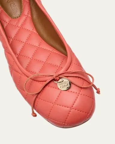 See By Chloé Jodie Quilted Bow Ballerina Flats | Thumbnail 5 See By Chloé Jodie Quilted Bow Ballerina Flats | Thumbnail 5