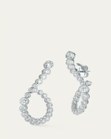 ONDYN Halo Hoop Earrings with Diamonds | Thumbnail 4 ONDYN Halo Hoop Earrings with Diamonds | Thumbnail 4
